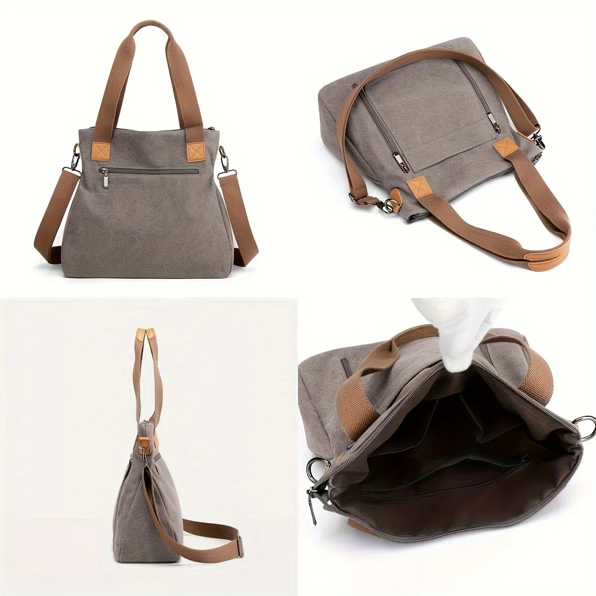 Borsa casual in tela