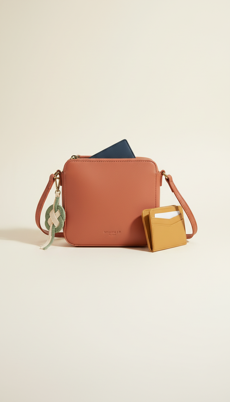 Borsa a tracolla terracotta blush